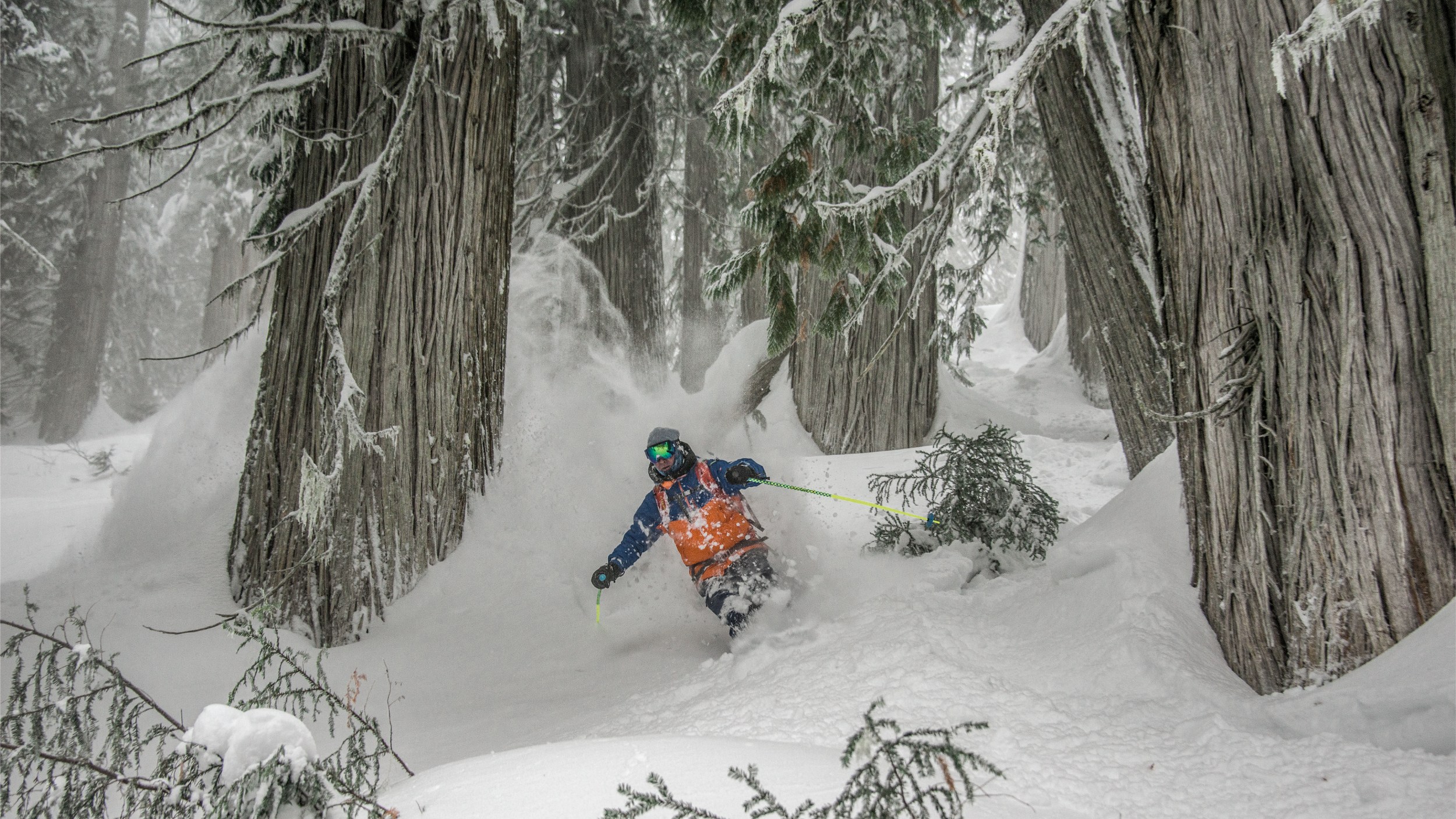 Heli-skiing in British Columbia.