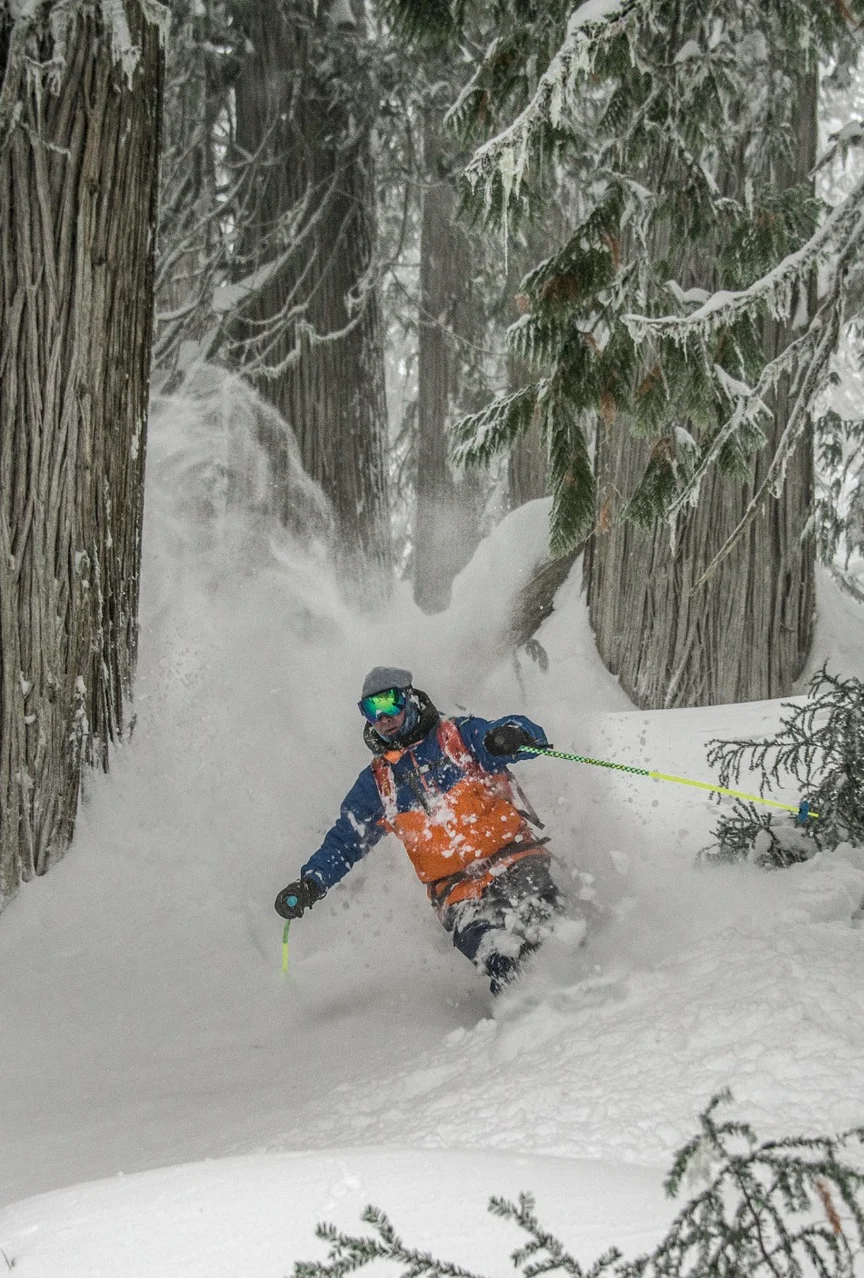 Heli-skiing in British Columbia.