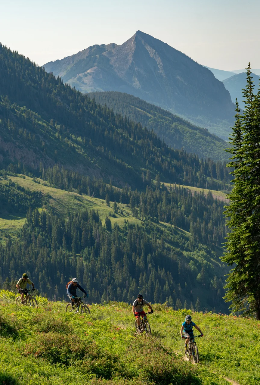 Mountain biking in Crested Butte, Colorado.