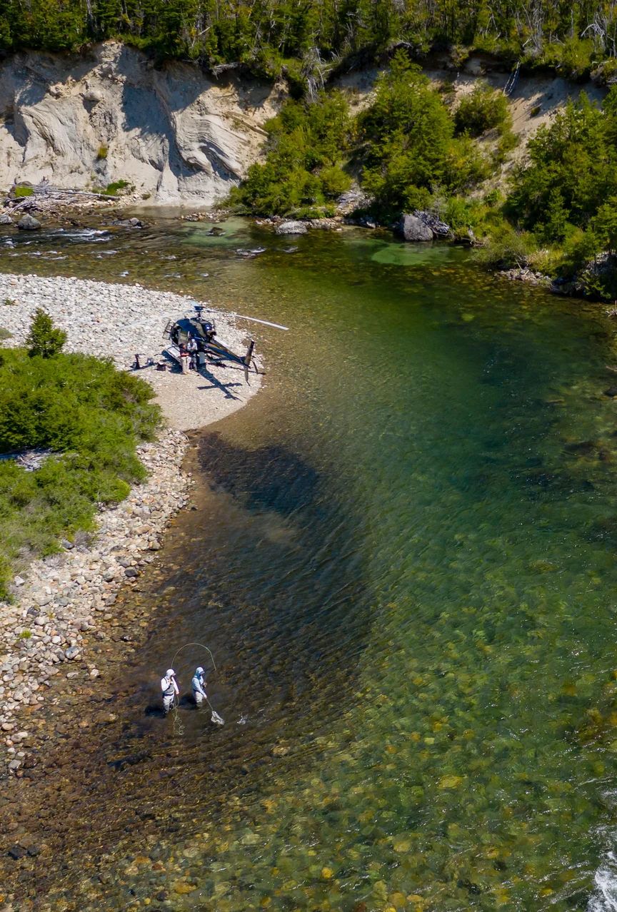 Walk and wade fishing in Patagonia.
