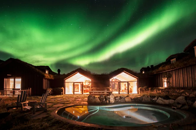 Northern Lights over Deplar Farm