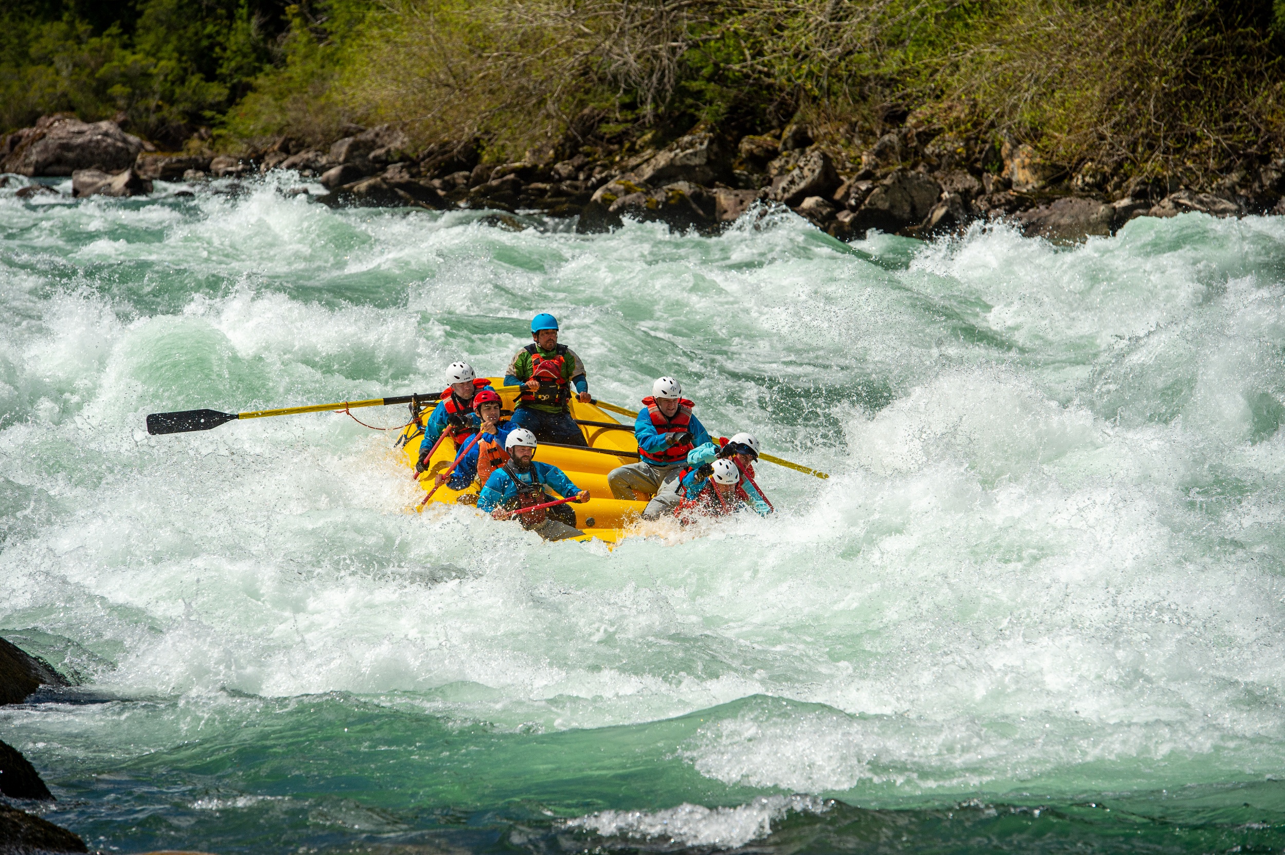 Whitewater rafting on the Futaleufú River.