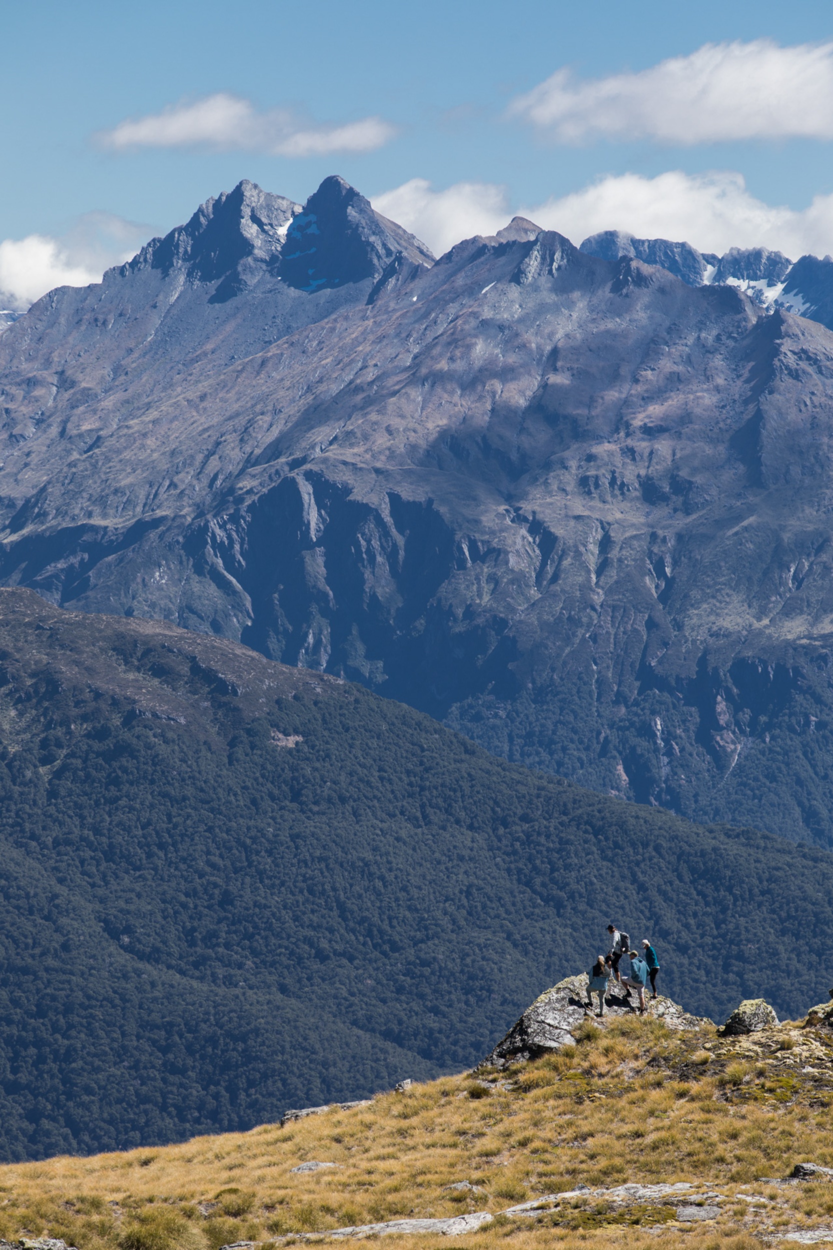Hiking in New Zealand.