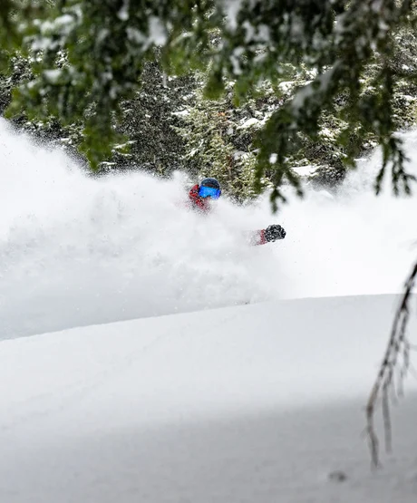 Snowboarding in Colorado Powder