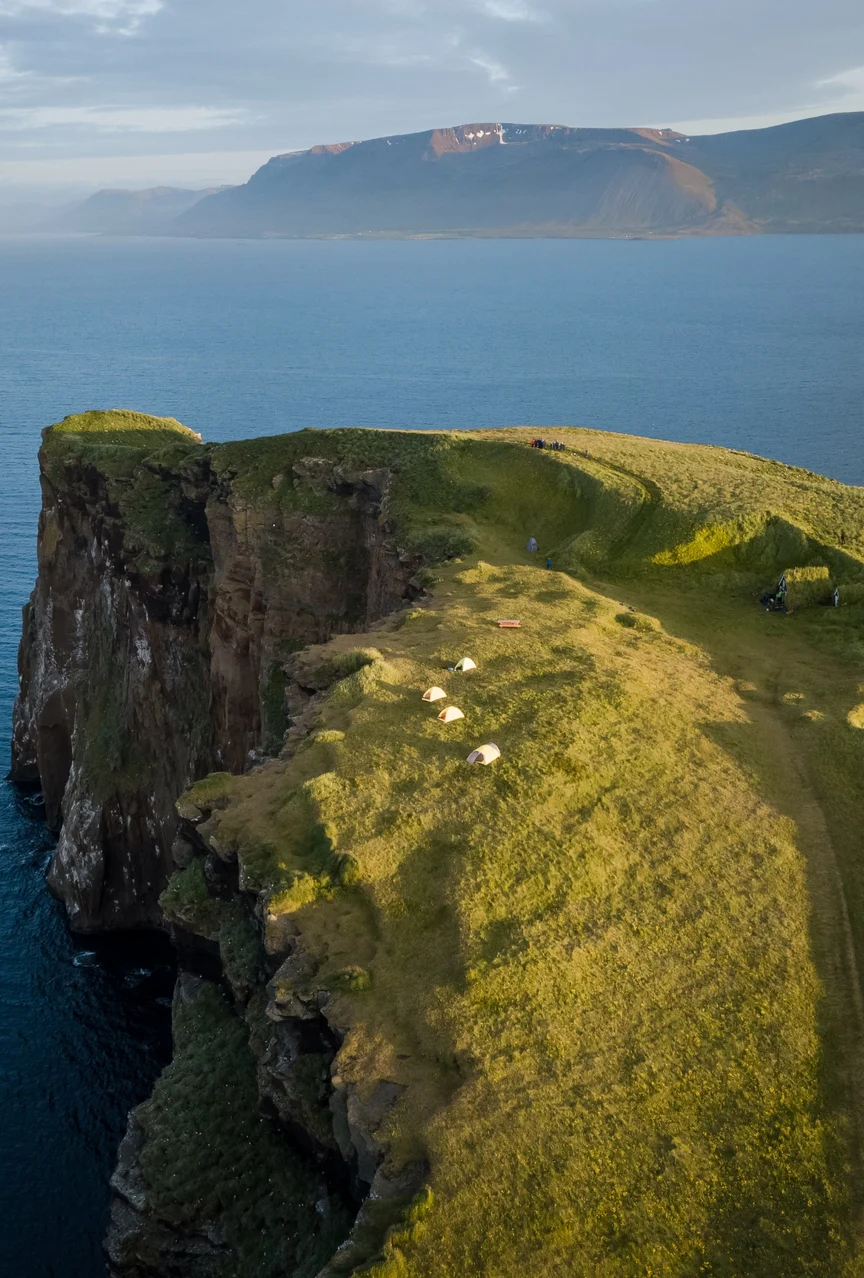 Drangey Island in Iceland.