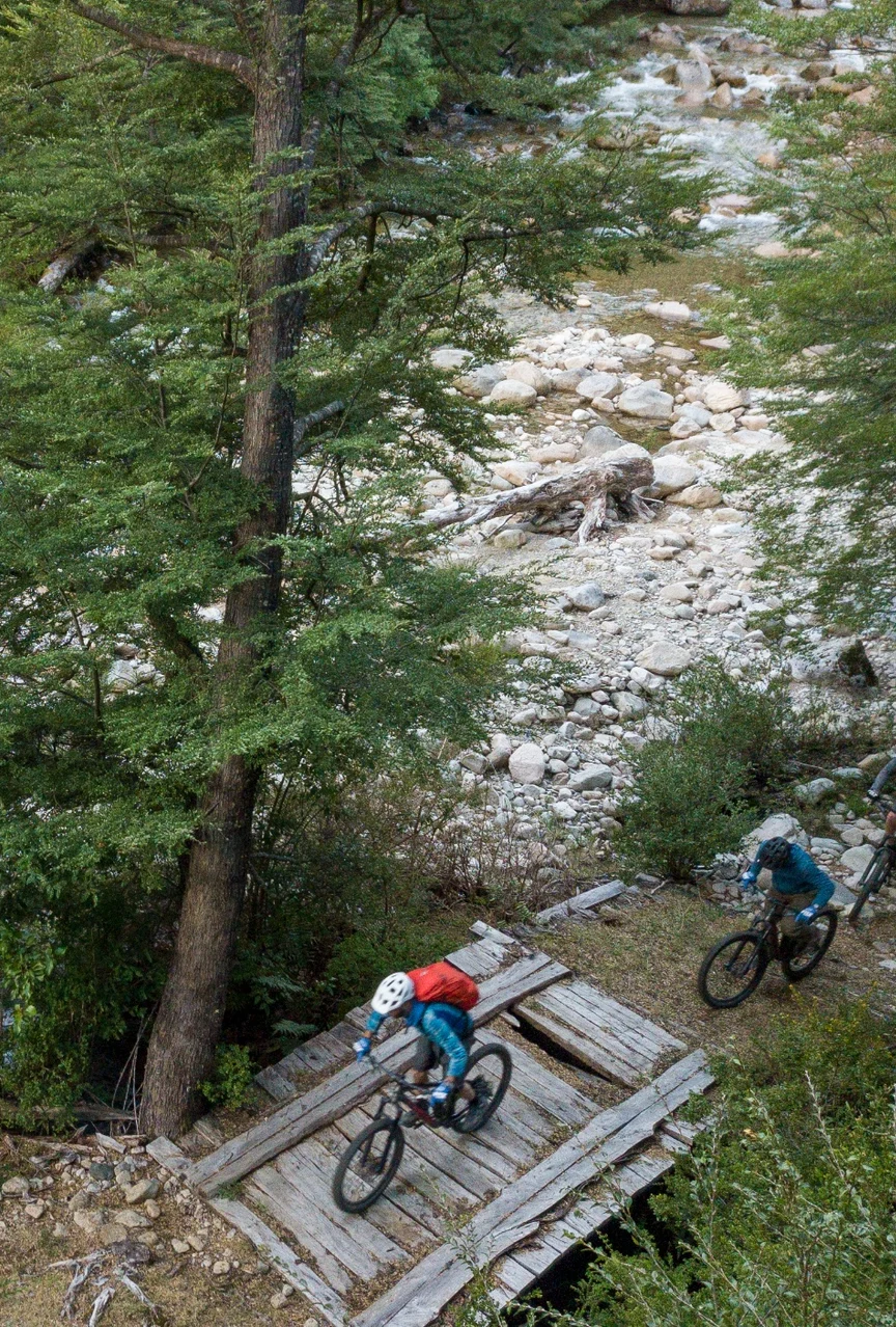 Mountain biking in Patagonia.