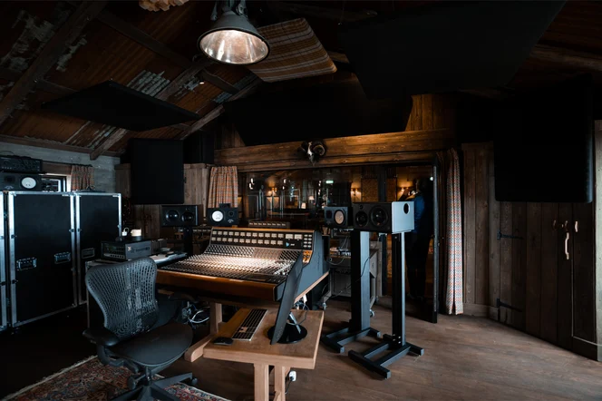 The state of the art audio console at Floki Studios.