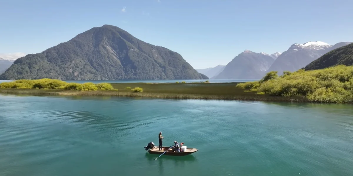 Two anglers in the Chilean Patagonia