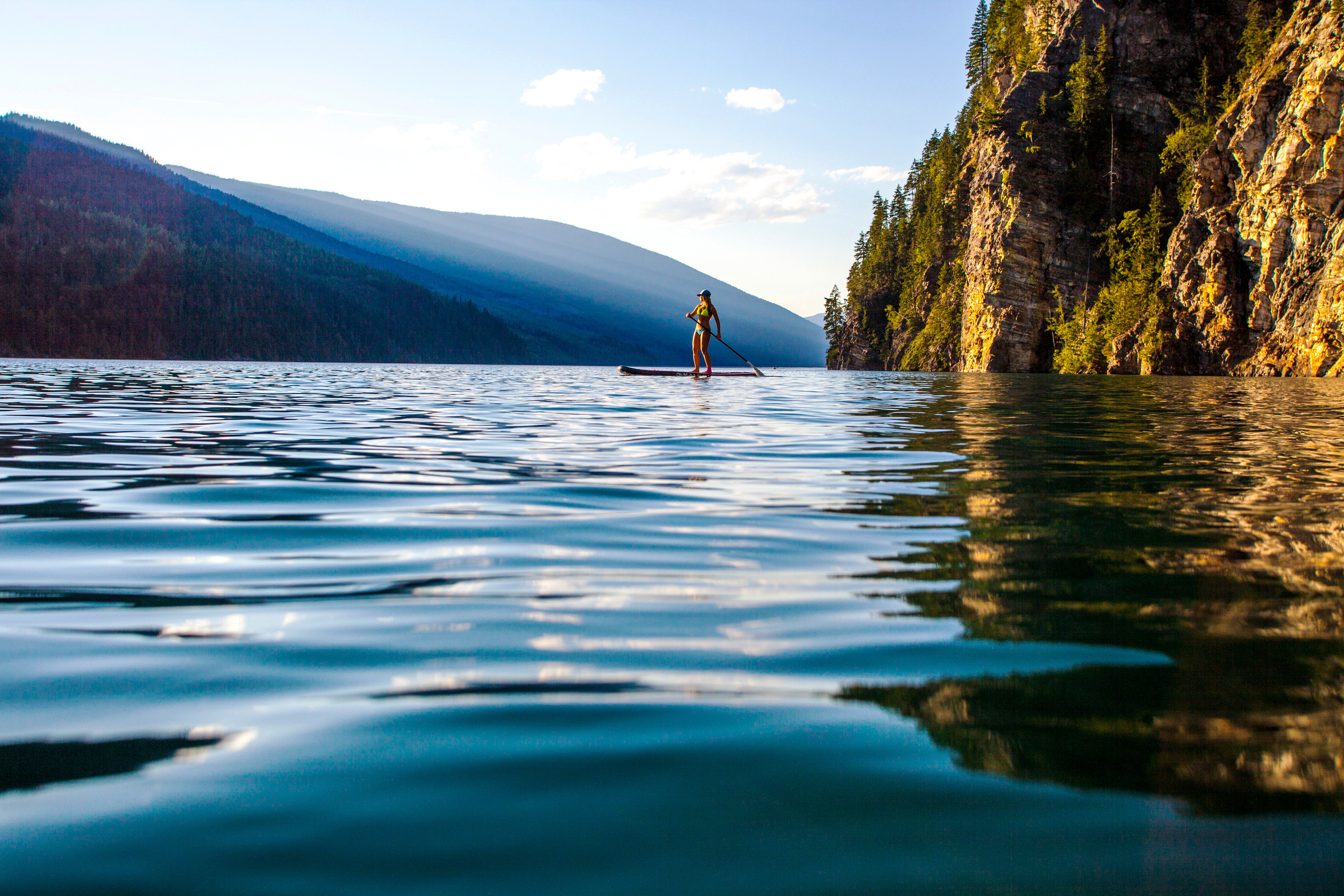 Stand-Up Paddleboarding in Revelstoke, BC.