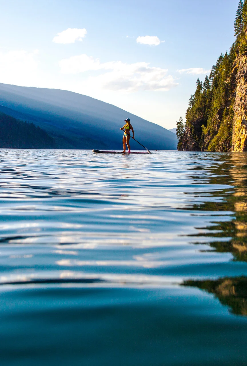Stand-Up Paddleboarding in Revelstoke, BC.