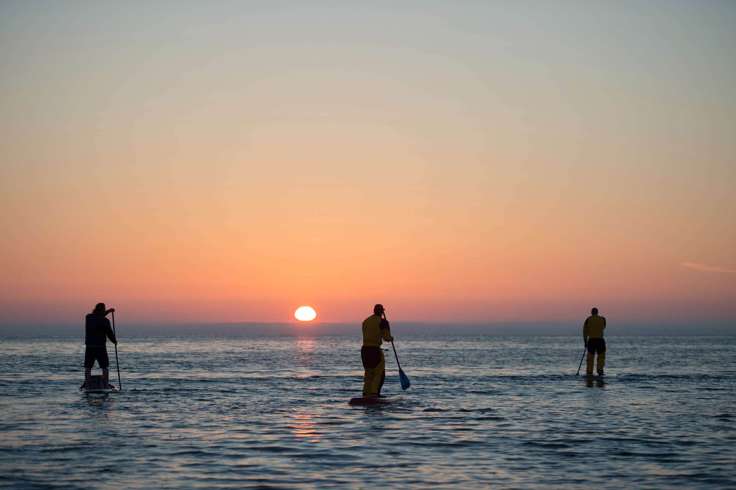 Stand up paddleboarding in Iceland.