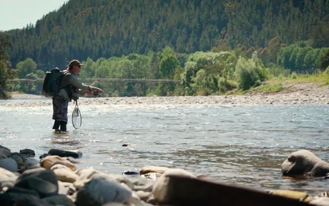 Owen River Lodge angler