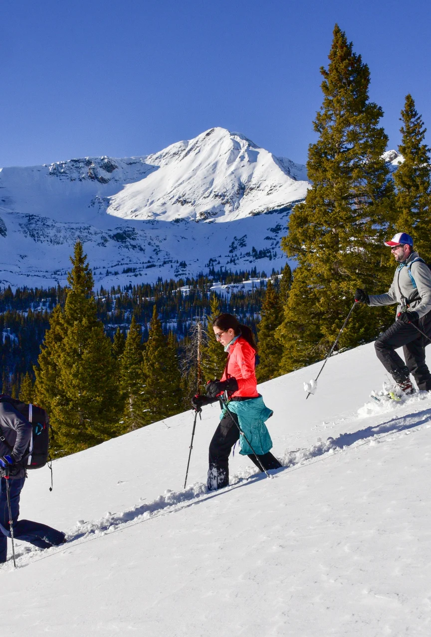 Snowshoeing in Crested Butte, Colorado.