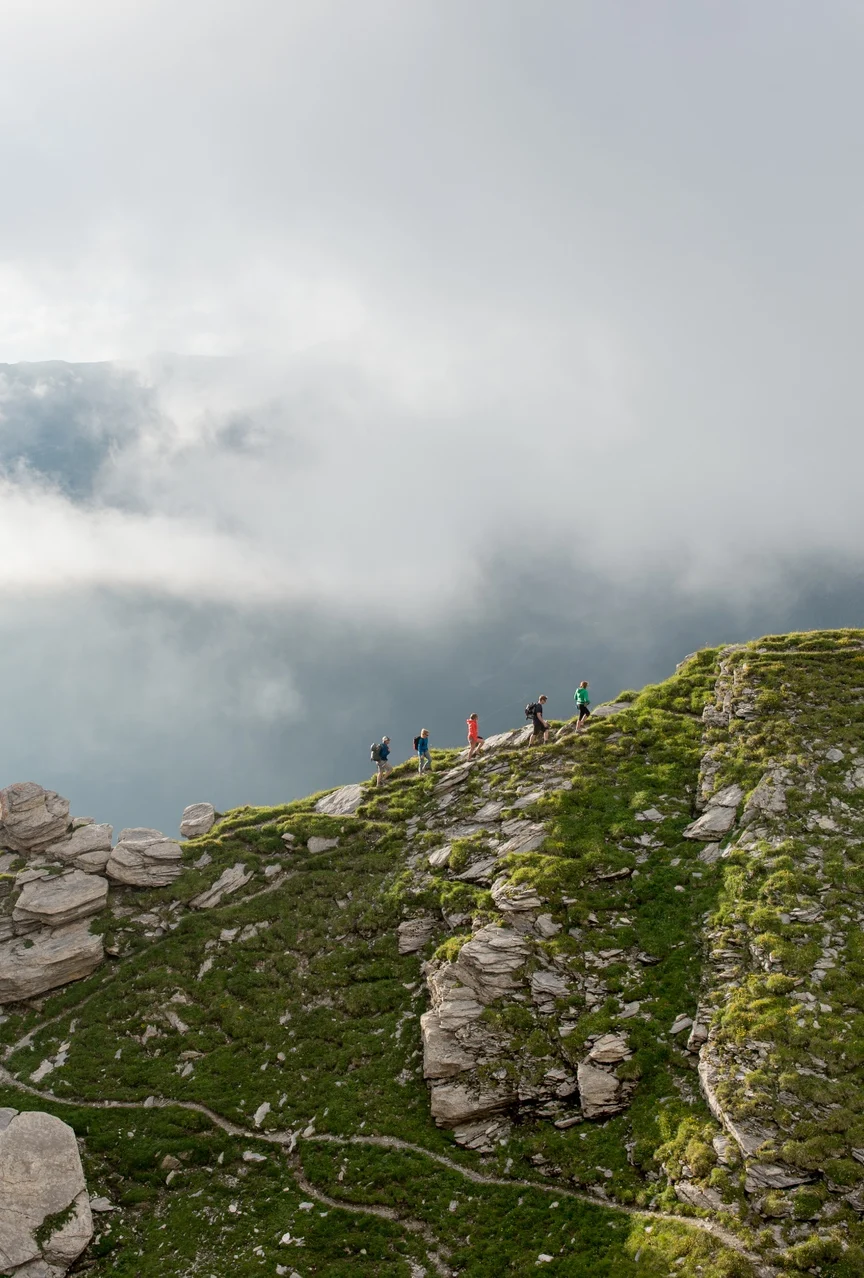Summer hiking in the French Alps.