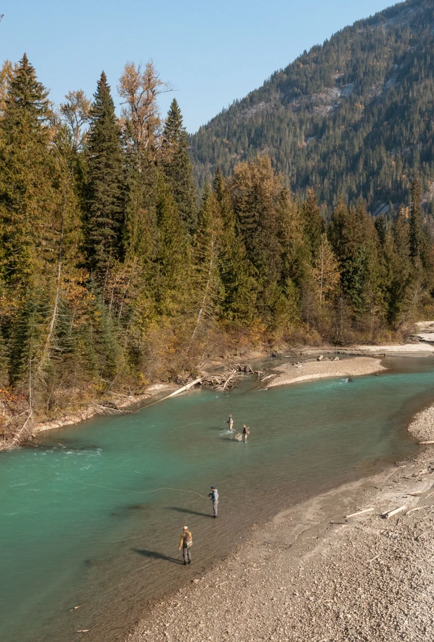 Fly fishing in Revelstoke, BC.
