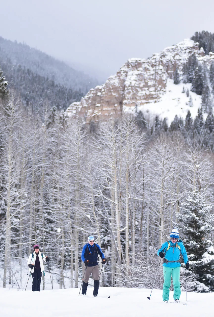 Cross country skiing in Colorado.