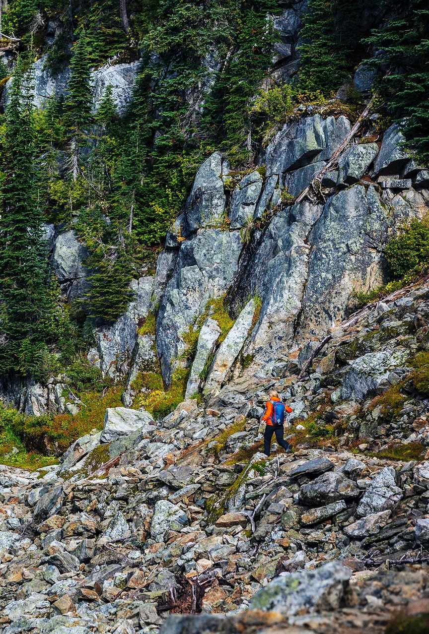 Hiking in Revelstoke, BC.