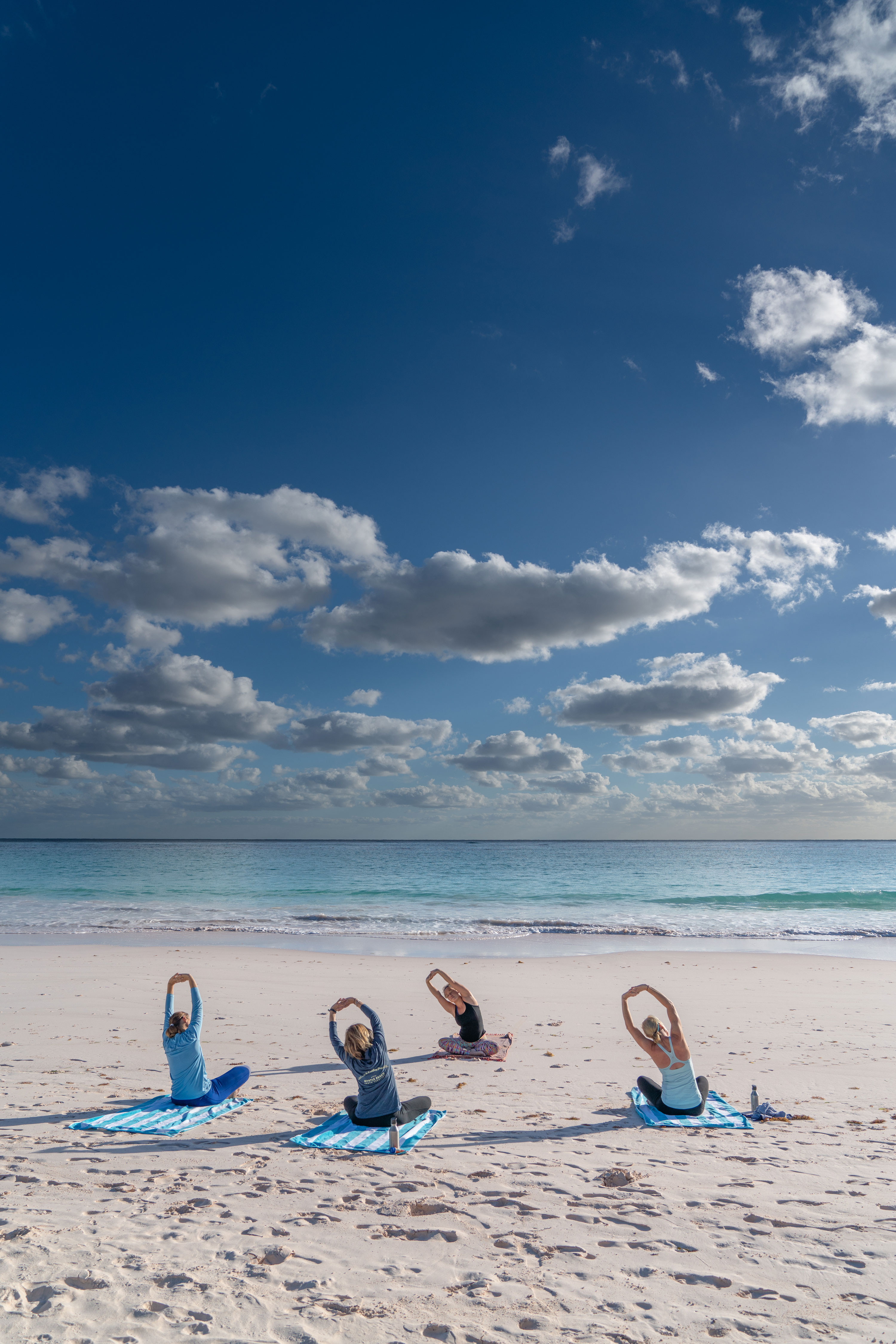 Yoga Pink Sand Beach Bahamas