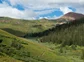 A hiking trail between Aspen and Crested Butte through a lush green valley.