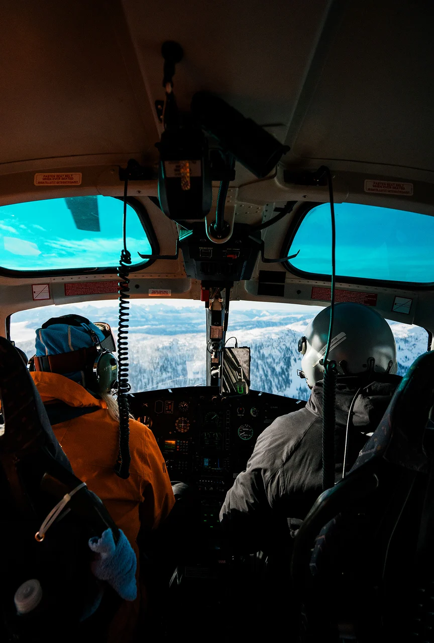 Heli-ski guide and helicopter pilot