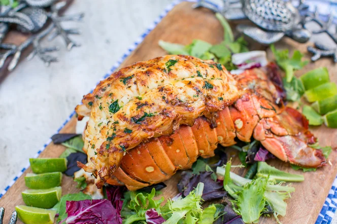 Lobster dish in the Bahamas.