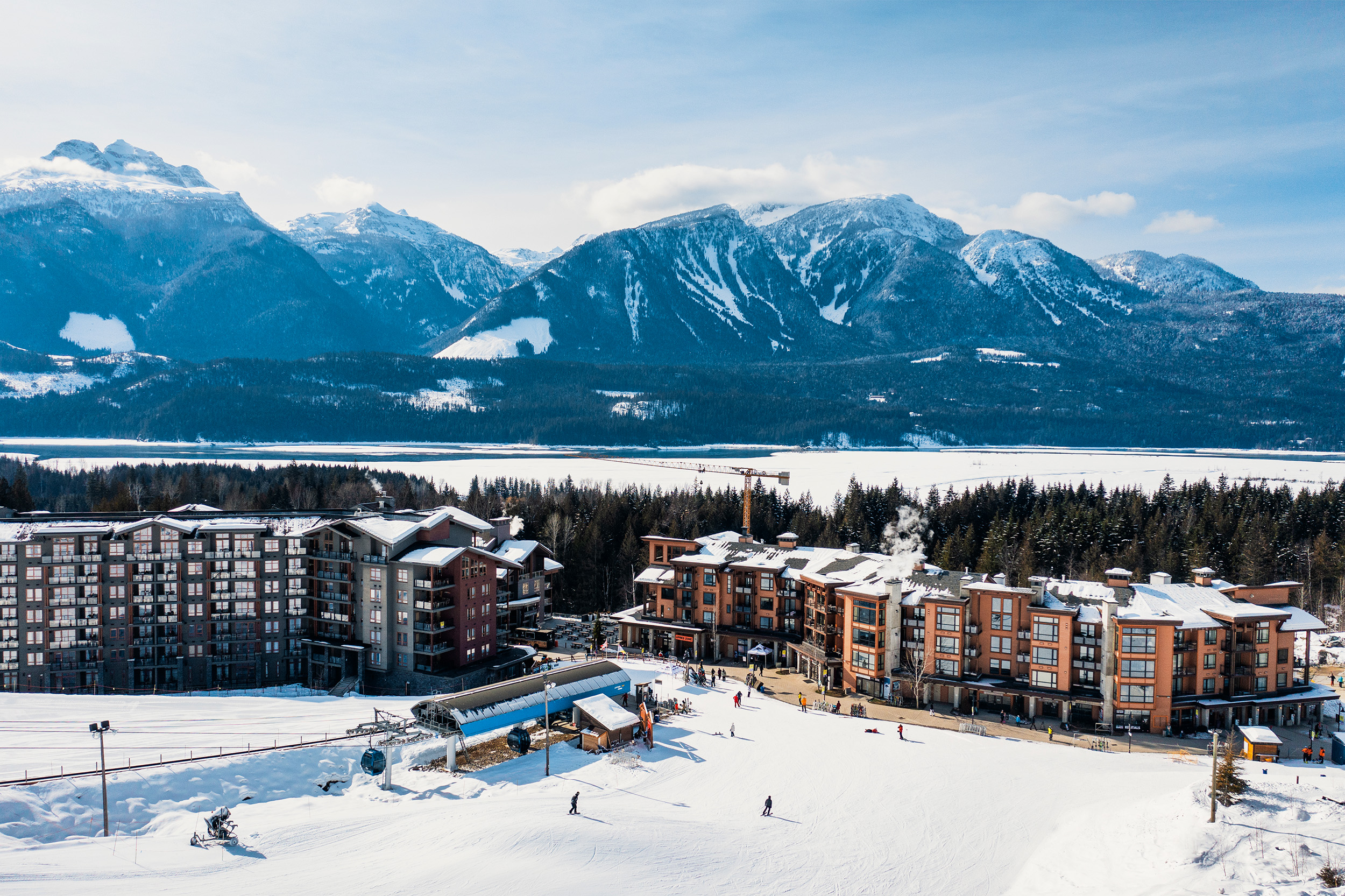 The base of Revelstoke Mountain Resort.