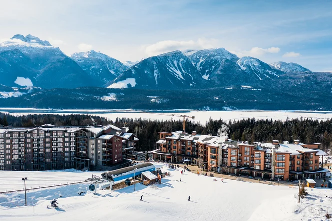 The base of Revelstoke Mountain Resort.