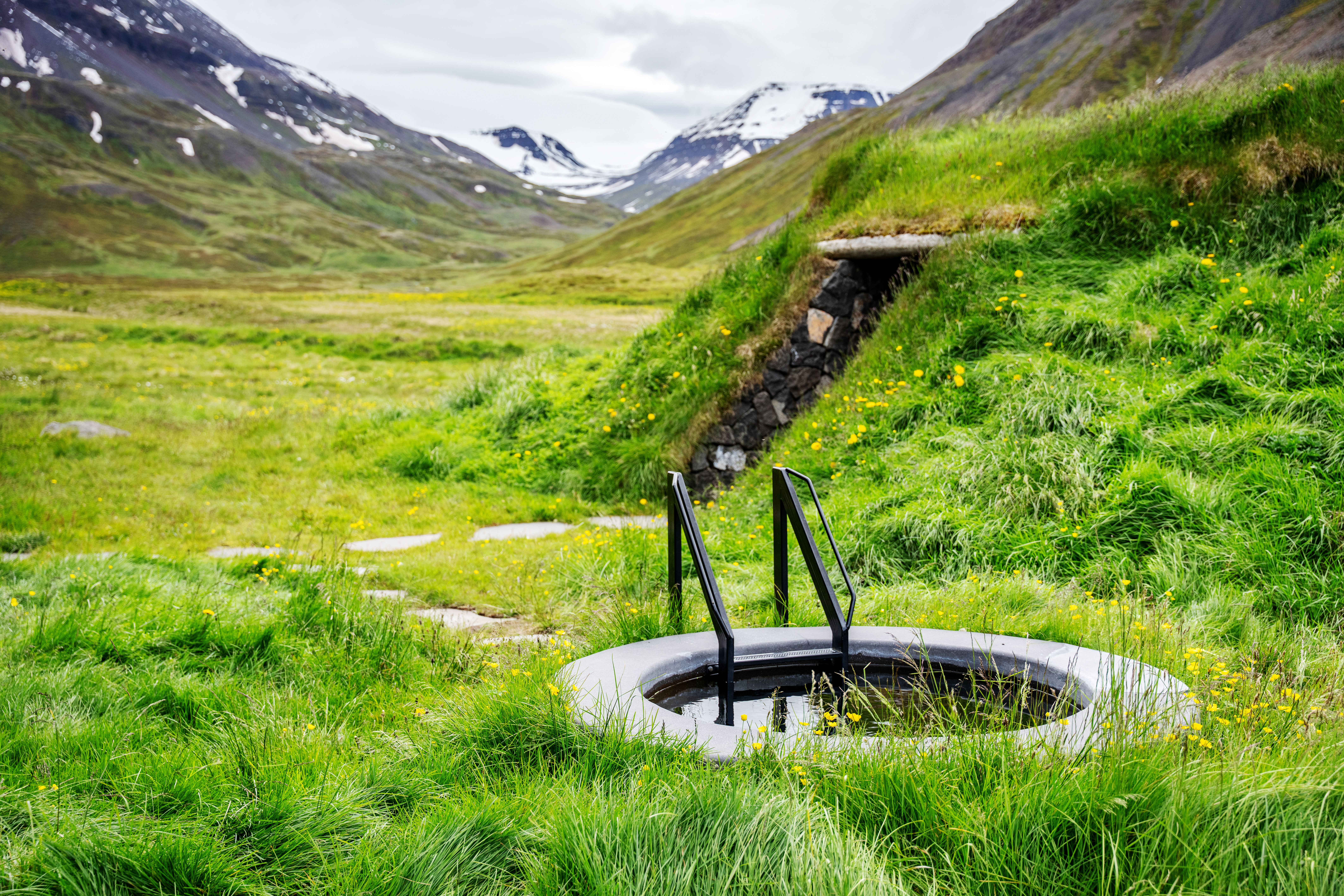 Cold Plunge and Sauna at Deplar Farm
