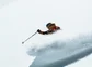 Skier in French backcountry