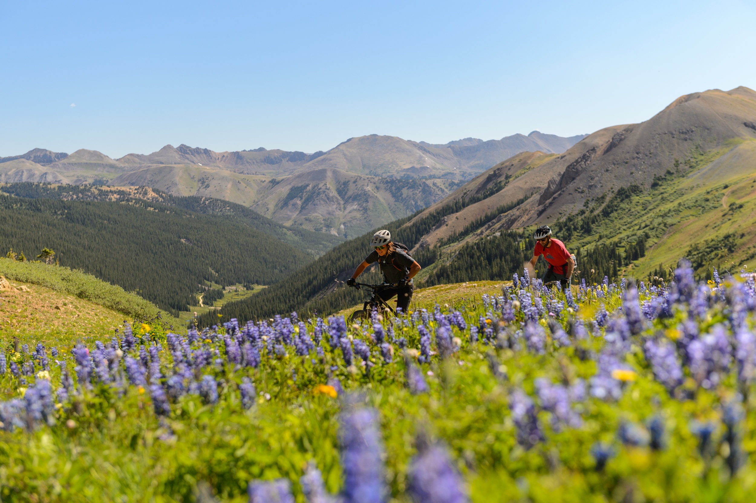 Mountain biking in Crested Butte, Colorado.