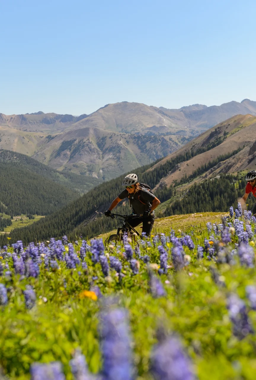 Mountain biking in Crested Butte, Colorado.