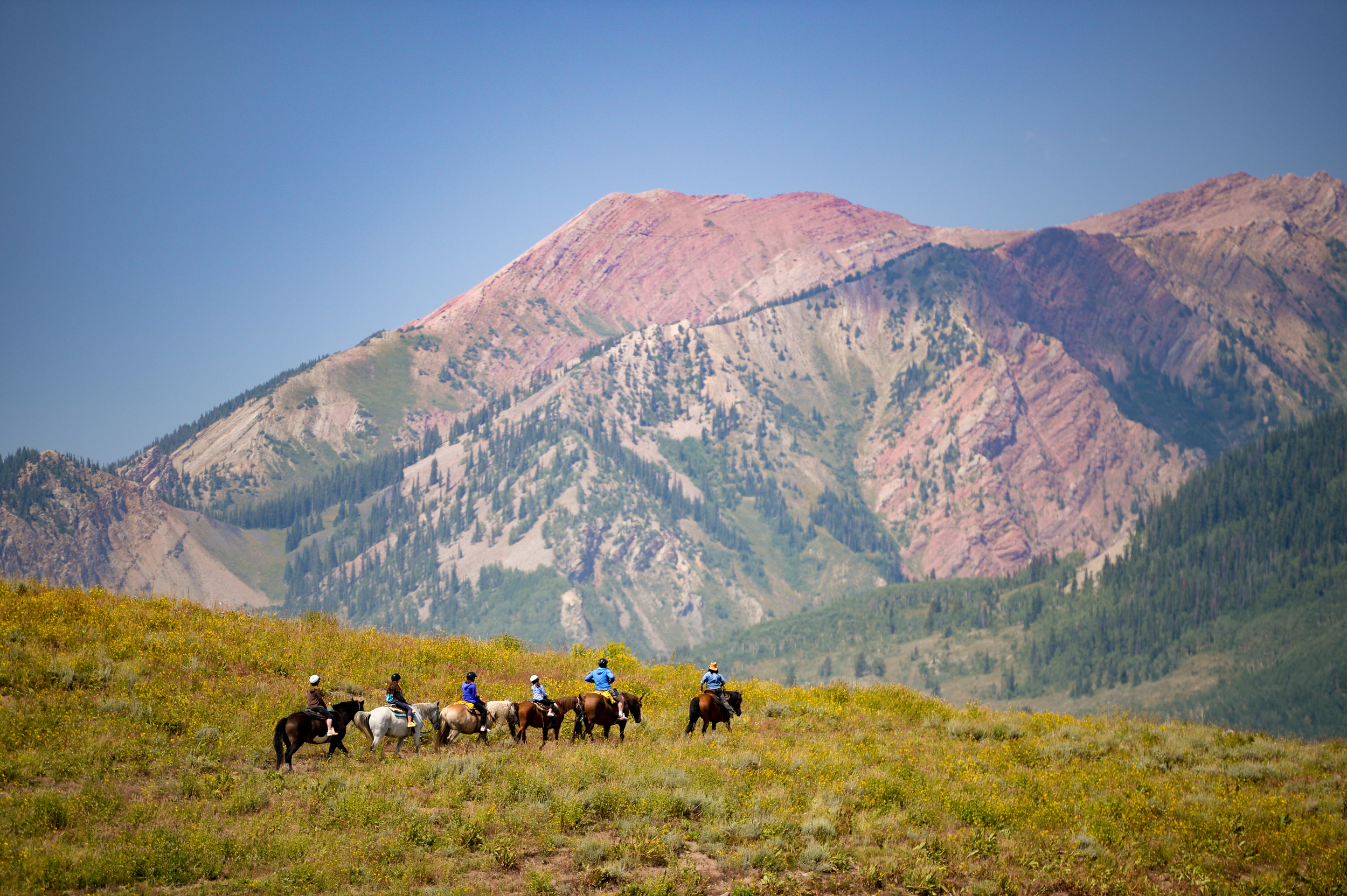 Horseback riding in Crested Butte, Colorado.