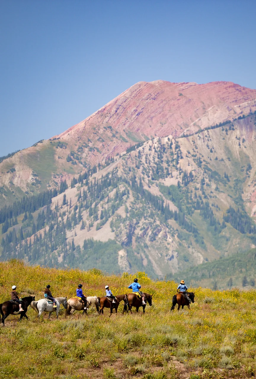 Horseback riding in Crested Butte, Colorado.