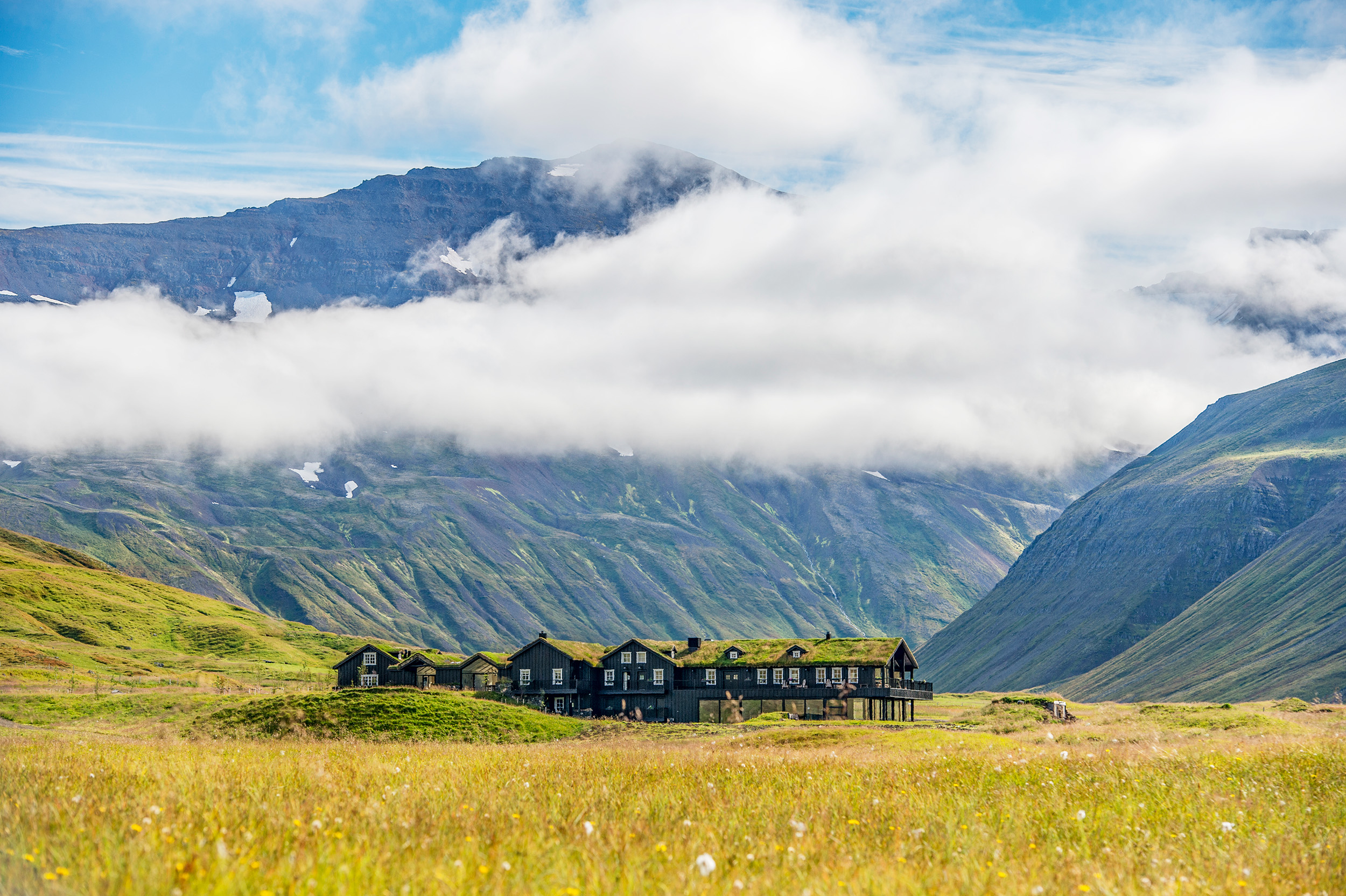 Deplar Farm in Iceland during Summer.