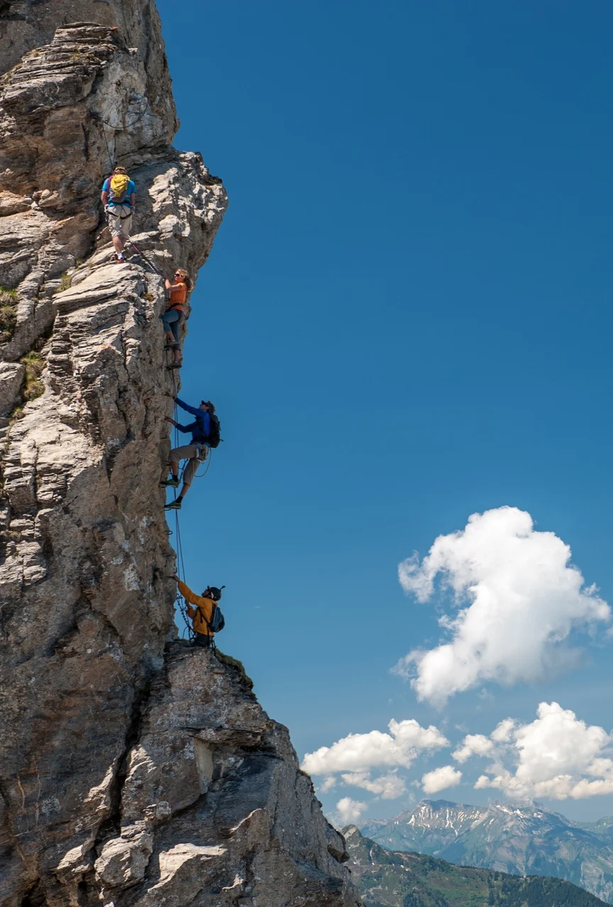 Via Cordata in the French Alps.
