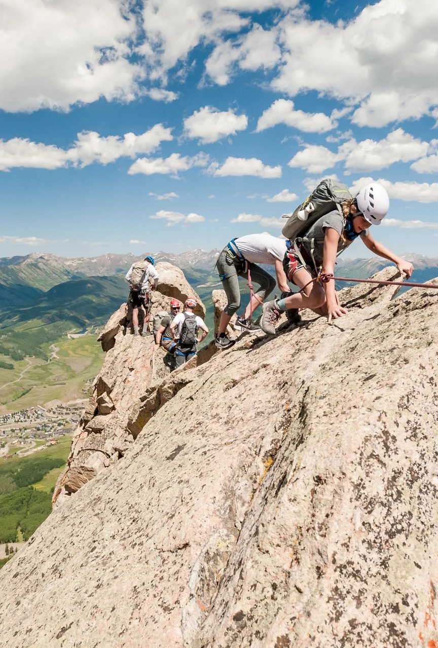 Mountaineering in Crested Butte, Colorado.