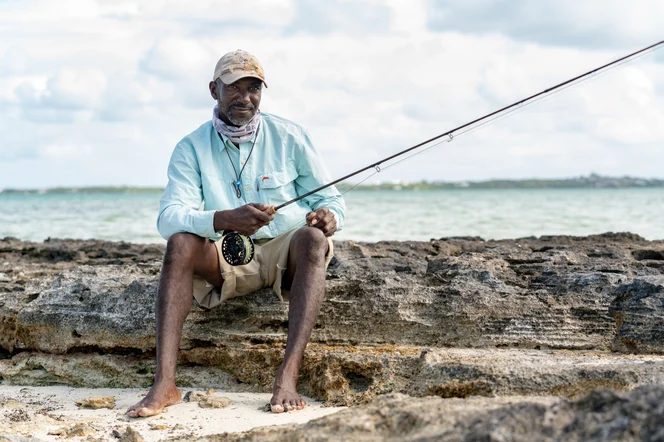A Bahamian fishing guide.