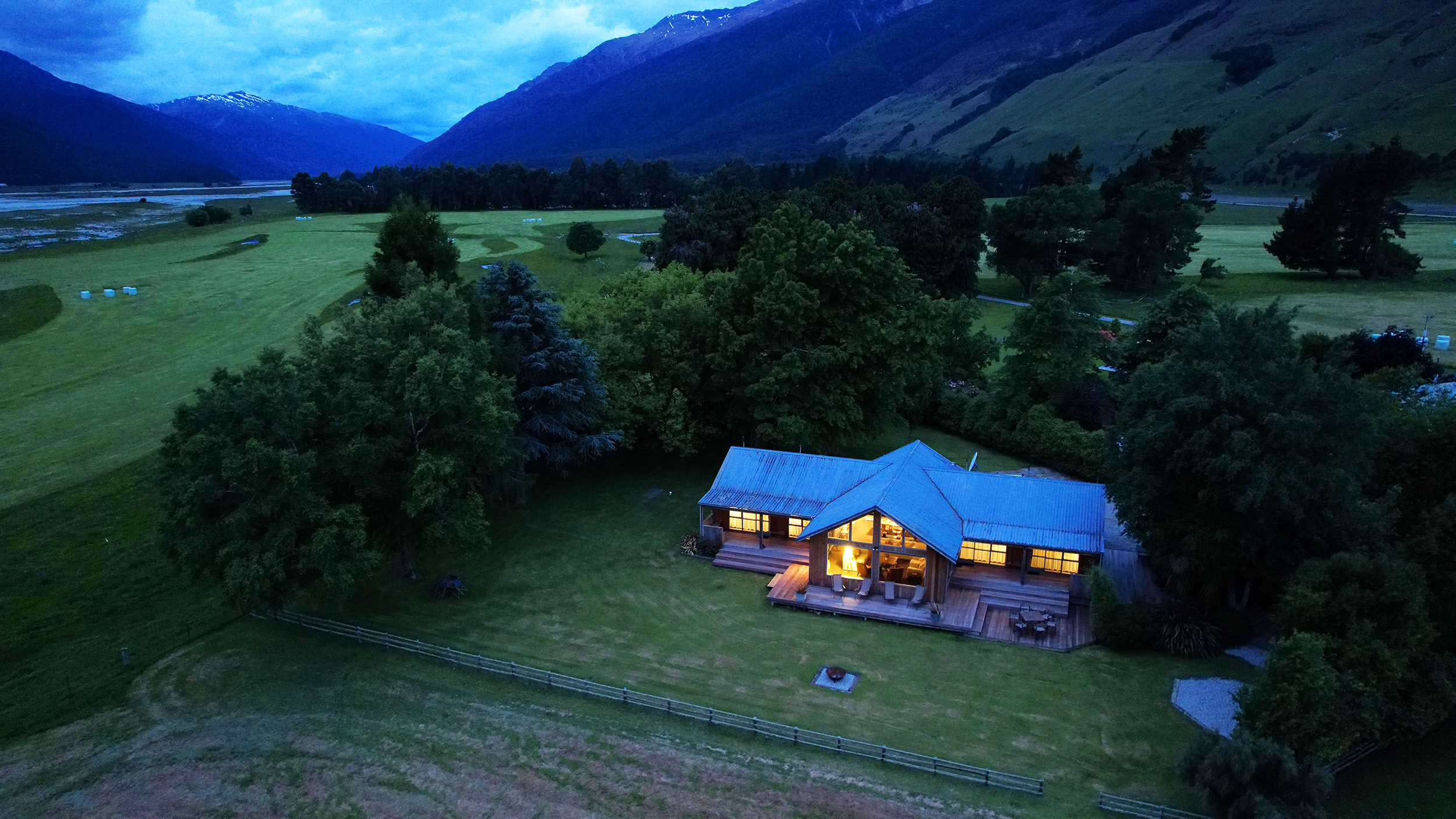 Cedar Lodge in remote New Zealand.