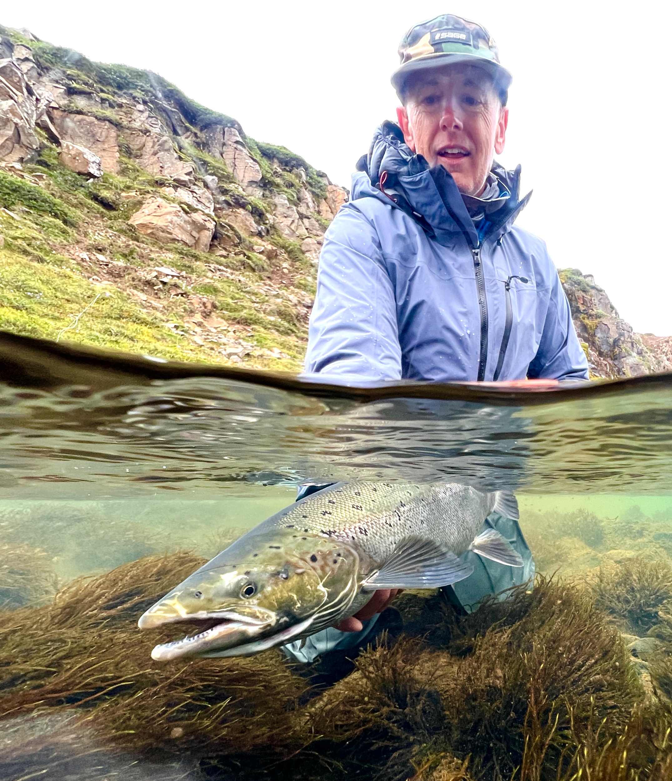 Fly fishing in New Zealand.