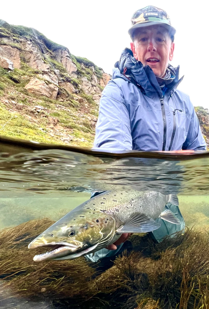 Fly fishing in New Zealand.