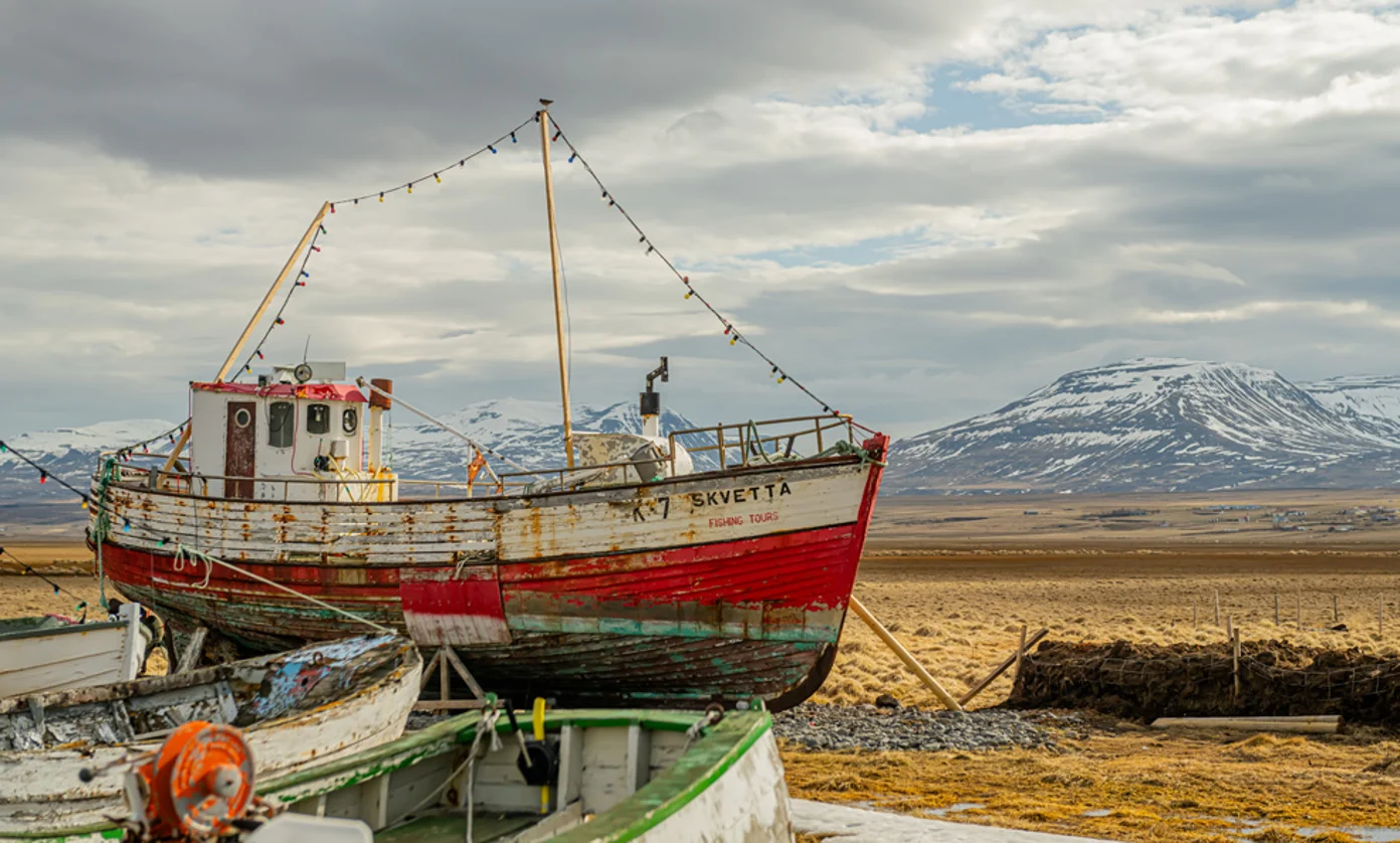 An old commercial vessel in Iceland.