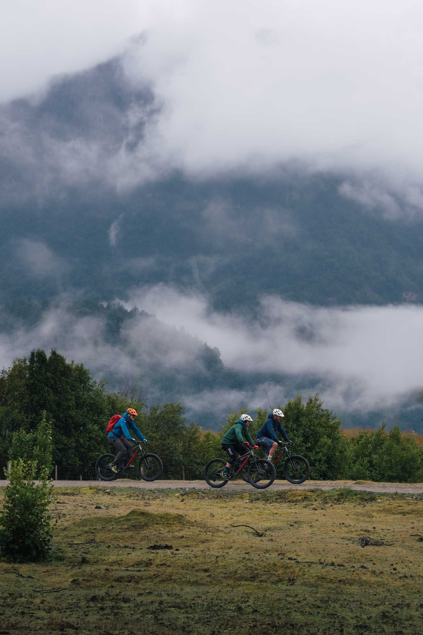 Biking in Patagonia.