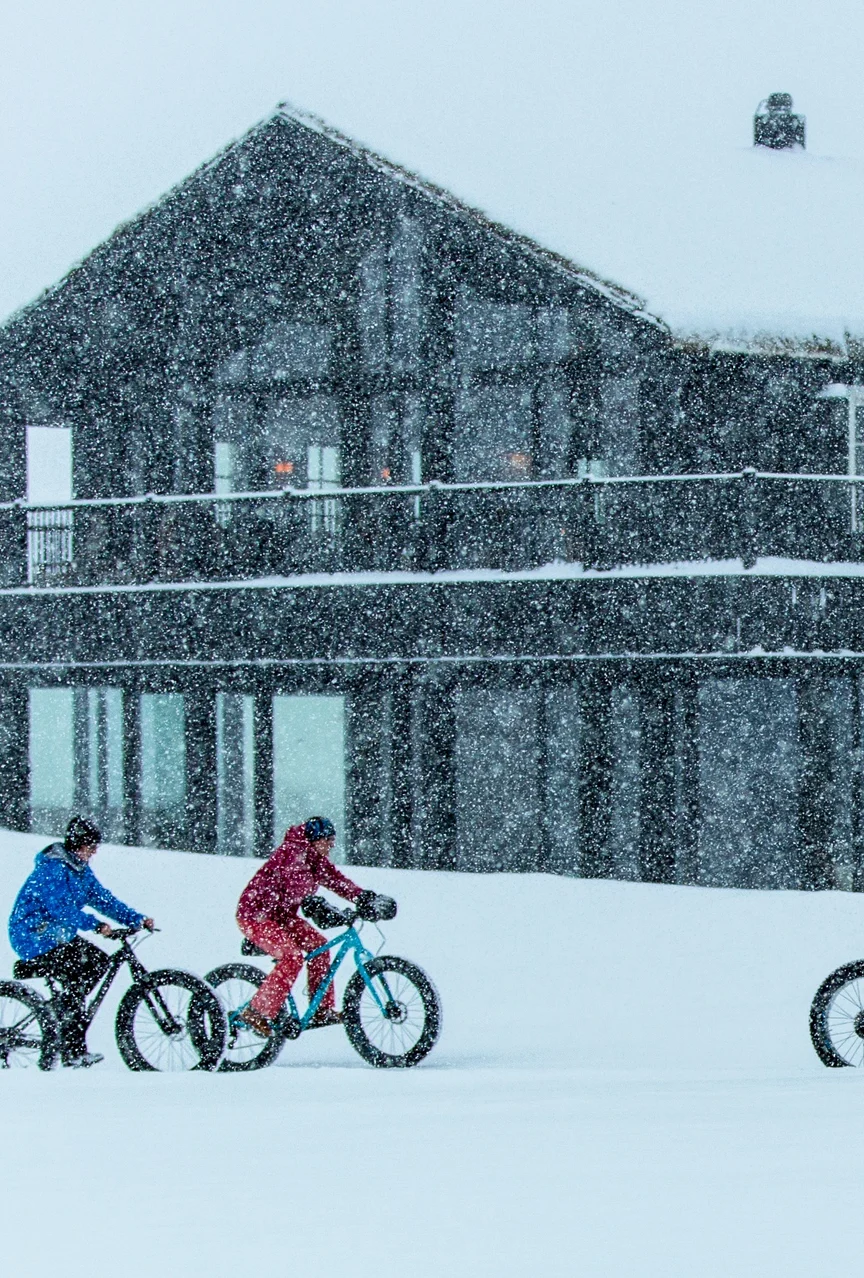 Fat biking in Iceland.