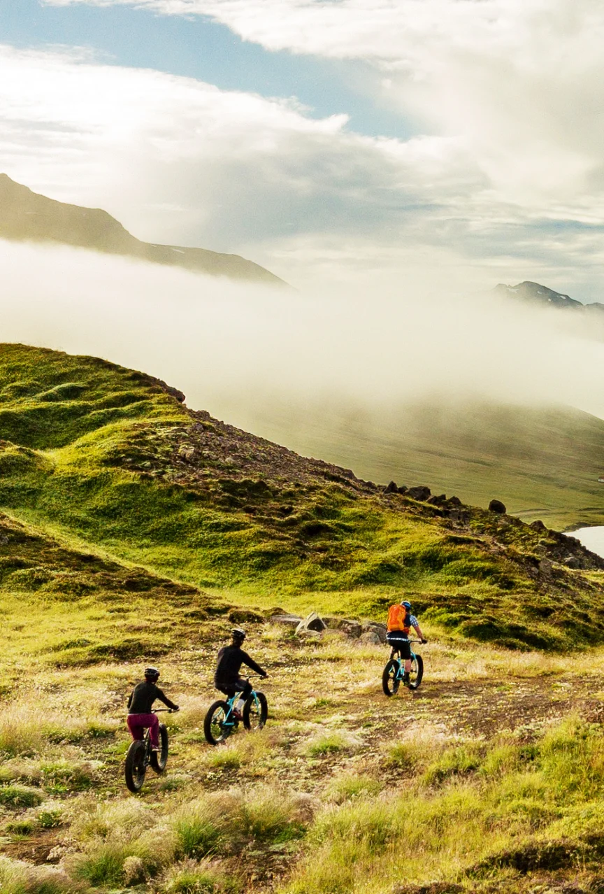 E-Biking in Iceland.