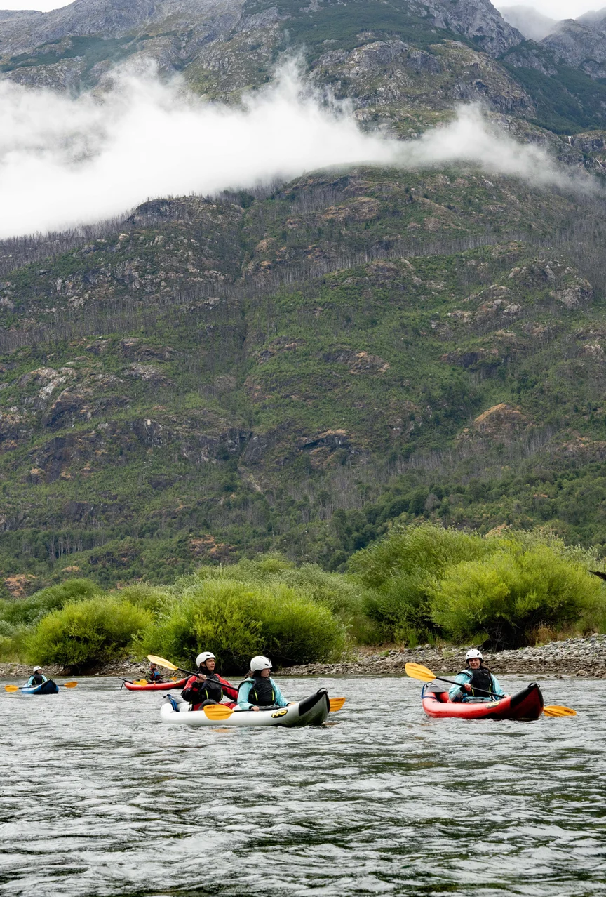 Kayaking in Patagonia.