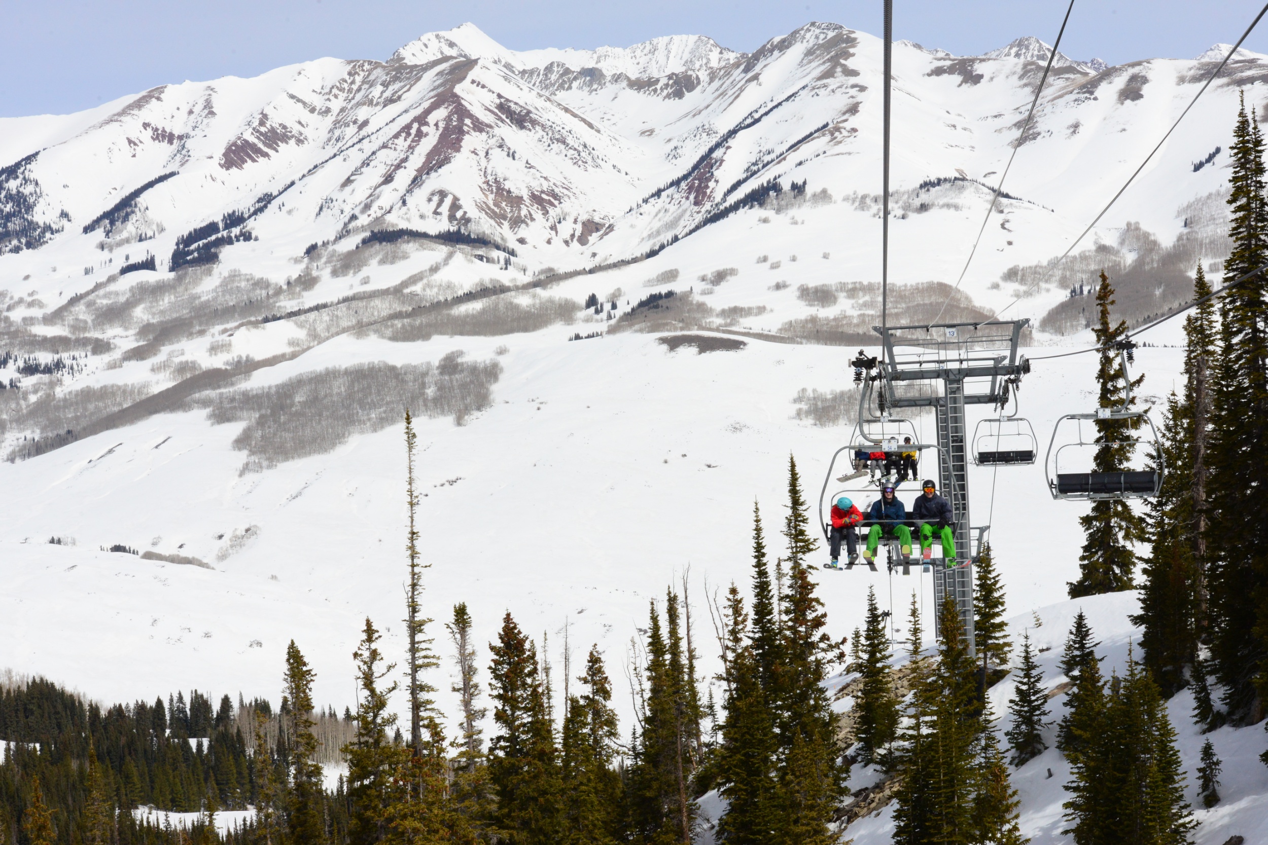 Skiing at Crested Butte in Colorado.