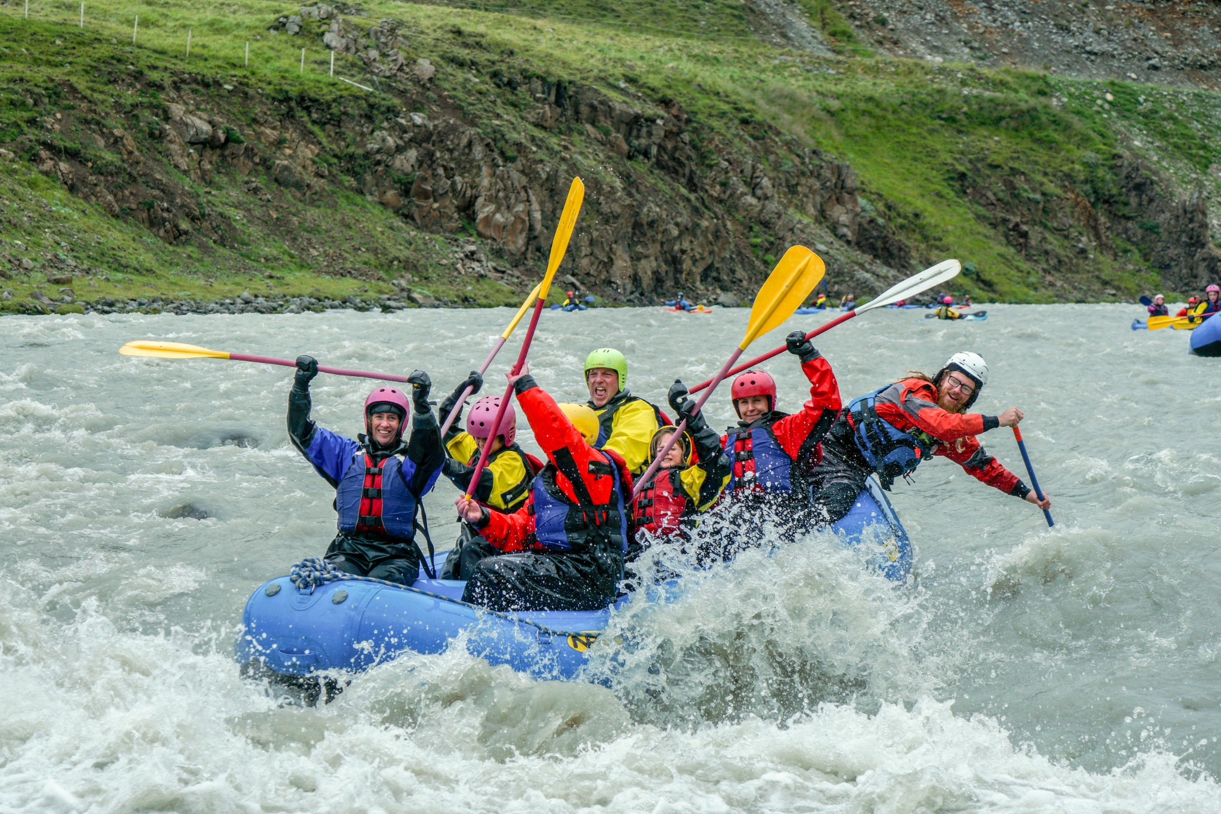 Whitewater Rafting in iceland.
