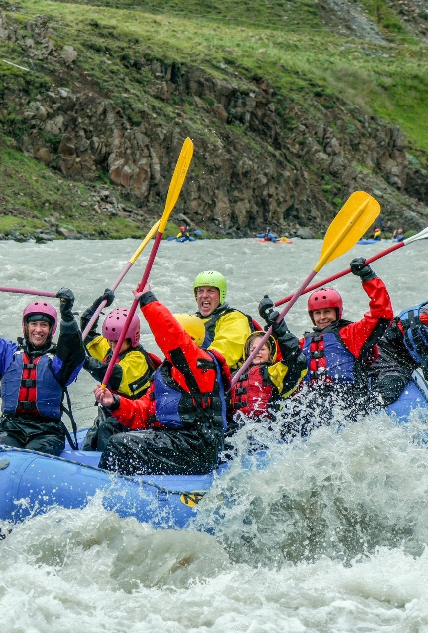 Whitewater Rafting in iceland.